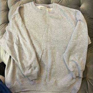 Aerie Light Gray Crewneck Sweatshirt